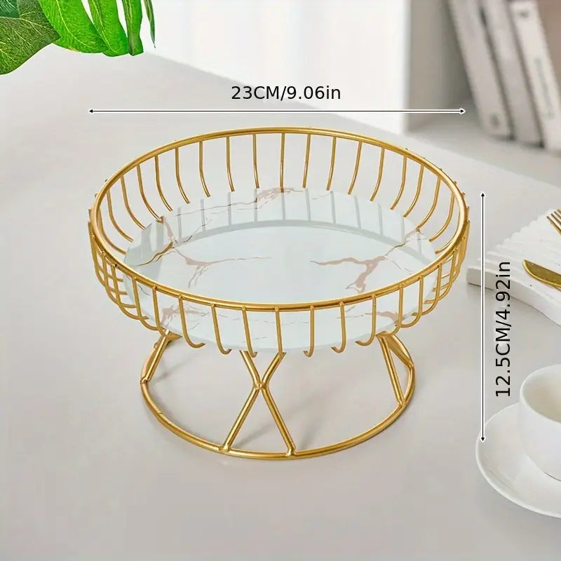 ElegantEuro: Metal Fruit Basket