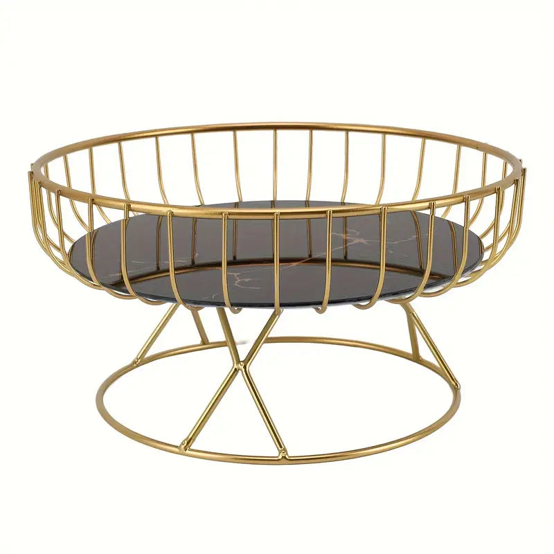 ElegantEuro: Metal Fruit Basket