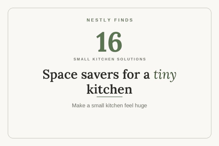 16 Small-Kitchen Space Savers That Make a Tiny Kitchen Feel Huge
