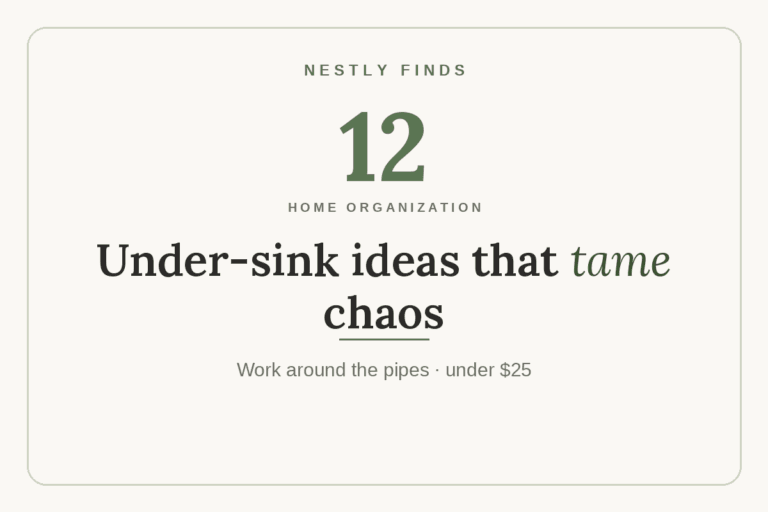 12 Under-Sink Organization Ideas That Tame the Chaos