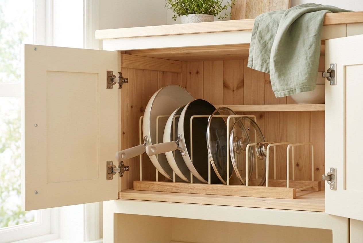 Pan &amp; Lid Organizer Rack — Nestly Finds