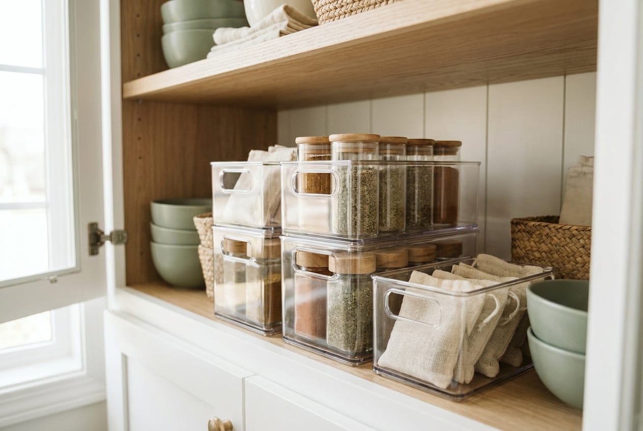 Clear Stackable Spice Bins — Nestly Finds