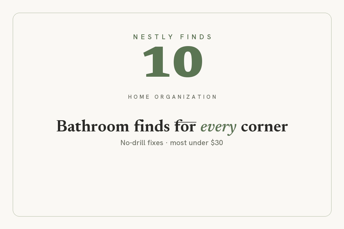 10 Amazon Bathroom Organization Products That Will Transform Your Space