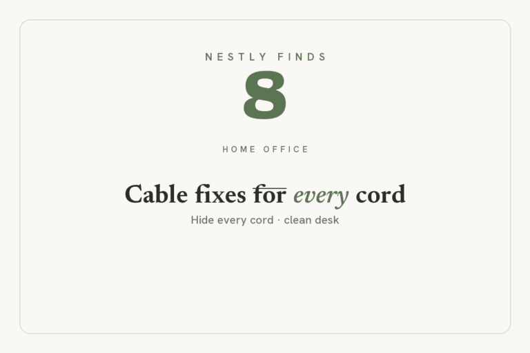 8 Cable Management Ideas That Hide Every Cord