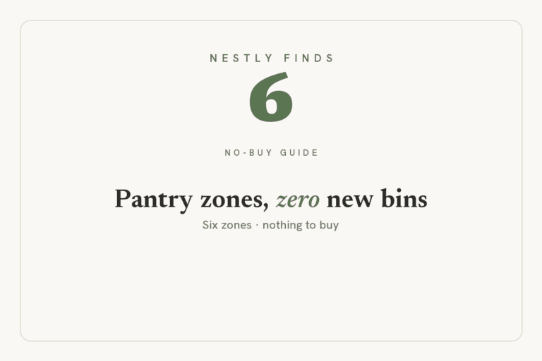 Pantry Zones 101: Organize Your Pantry Without Buying a Single Bin