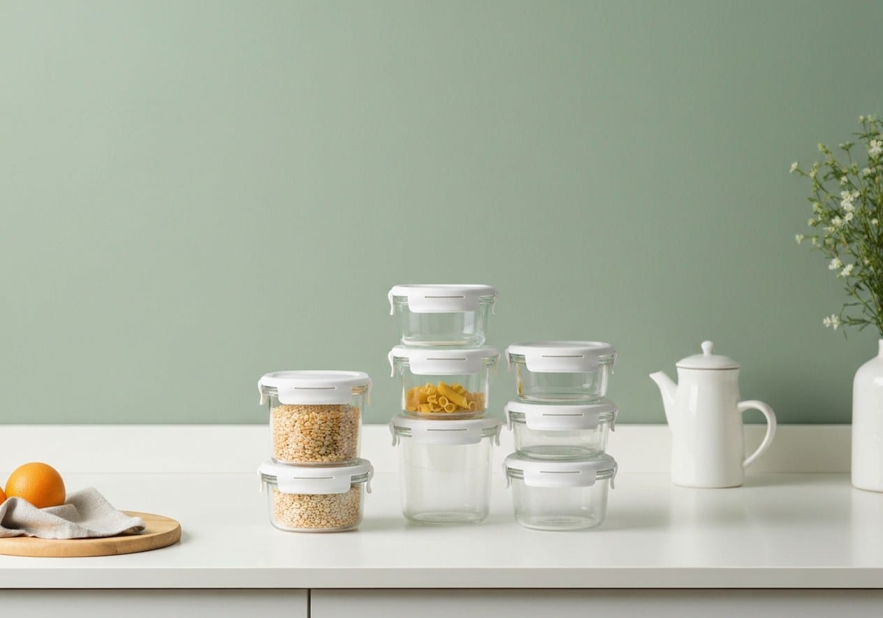 Vtopmart 8-Pack Glass Containers - Nestly Finds