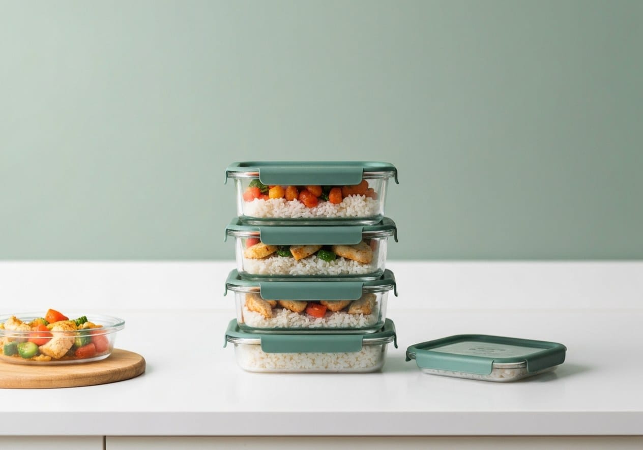 M MCIRCO Glass Meal-Prep Containers (10-Pack) - Nestly Finds