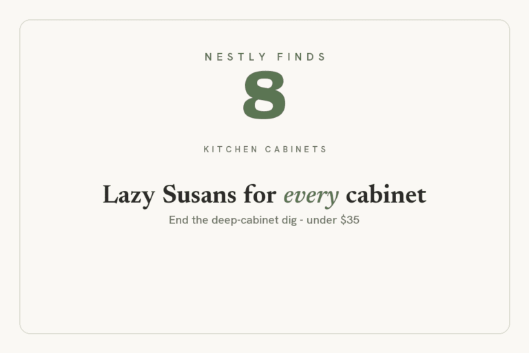 8 best lazy Susans for every cabinet - Nestly Finds
