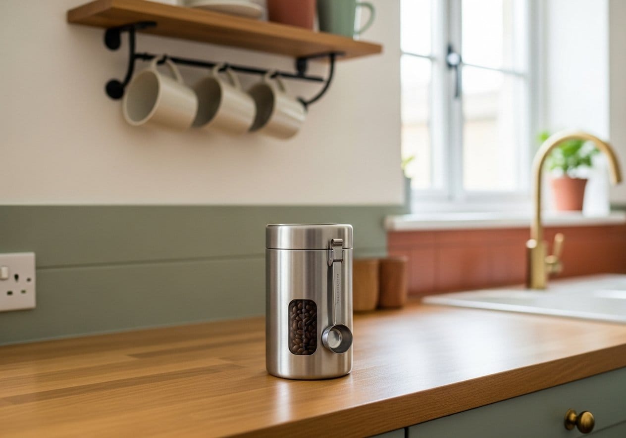 Veken Coffee Canister with Window - Nestly Finds