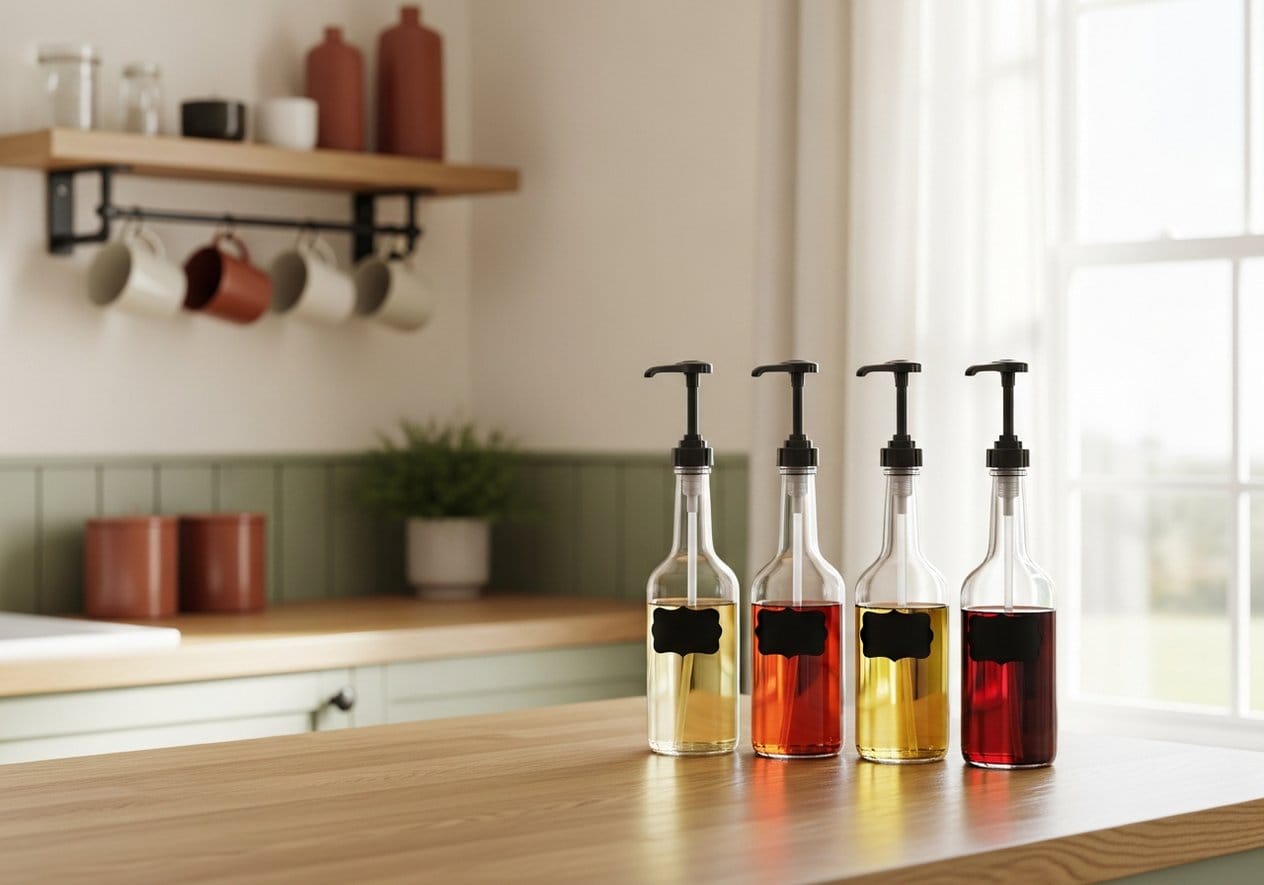 Coffee Syrup Pump Dispensers (4-Pack) - Nestly Finds