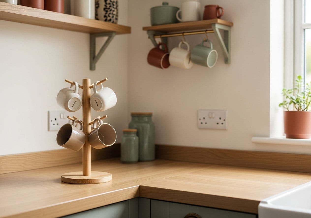 MyLifeUNIT Wood Mug Holder Tree - Nestly Finds
