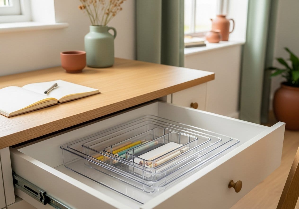 15-Piece Clear Drawer Organizer Set (4 Sizes) - Nestly Finds