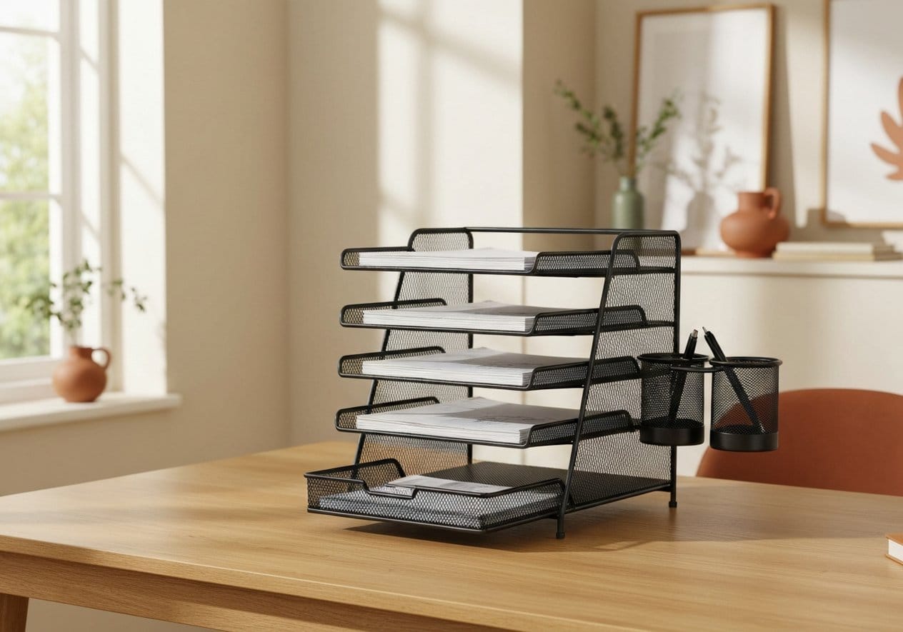 WALI 4-Tier Desk File Organizer - Nestly Finds
