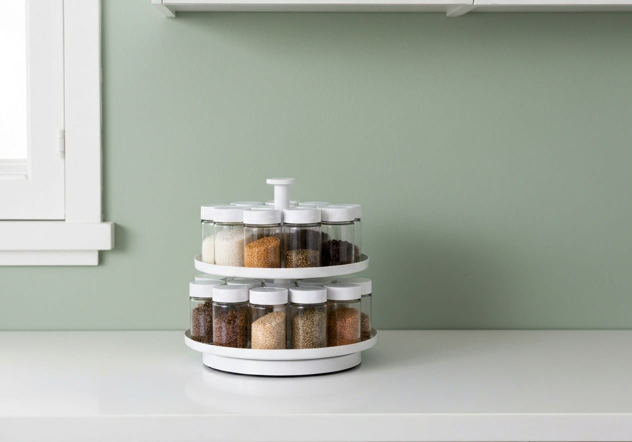 LAMU 2-Tier Lazy Susan Turntable - Nestly Finds