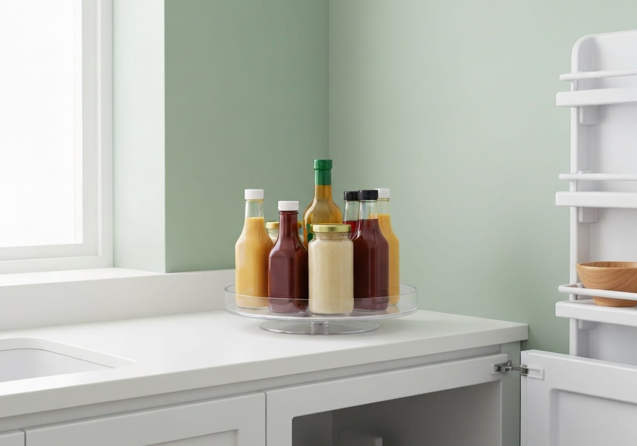 Clear Acrylic 4-Pack Lazy Susans - Nestly Finds
