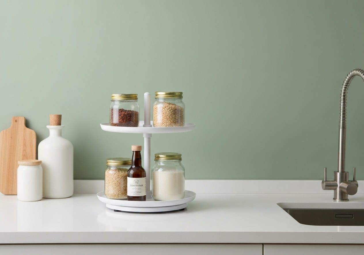 Adjustable 2-Tier Lazy Susan - Nestly Finds